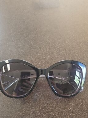 Dolce & Gabbana Women's Black Rounded Oversized Sunglasses